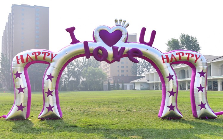 泉州紫色浪漫婚庆拱门